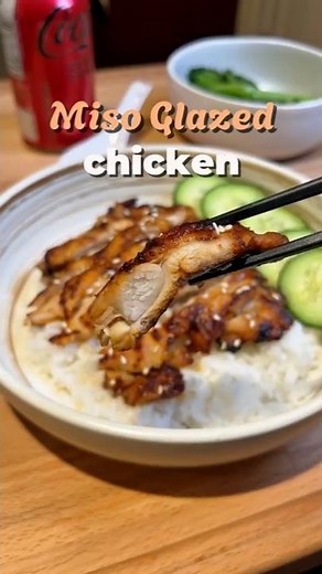 Easy Miso Glazed Chicken #cooking #recipe #mealprep