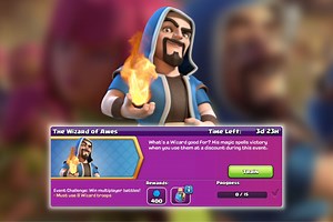 November's special Wizard Of Awes challenge in Clash of Clans