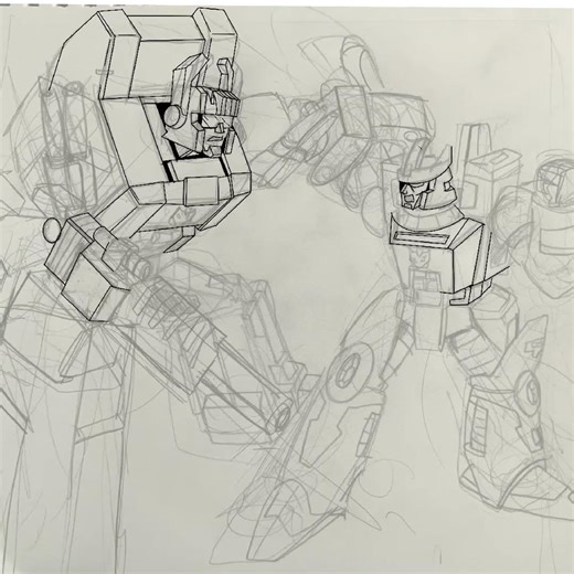 Transformers G1 Galvatron vs Scorponok Speed Drawing