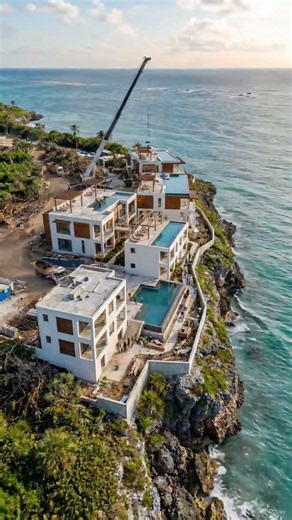 The Impossible $100M Cliffside Build 🏗️🤯#construction #engineering #resort