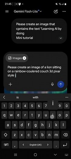 Create an image with AI Gemini - Mini Tutorial #learningai #beginnerai #aitutorial