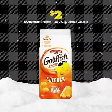 3.1K views · 88 reactions | We've made a little whoopsie, but think you'll like it  Get Goldfish® crackers (156-227 g, selected varieties) for only $2 #24DaysOfHolidayYays #DontPutUsOnTheNaughtyList | No Frills | Facebook