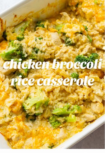 Cheesy Chicken Broccoli Rice Casserole Recipe
