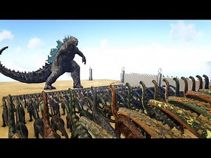 Godzilla VS 1000 Dinosaurs | ARK