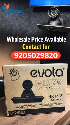 Evota 4K PTZ Camera + Interactive Panel | Smart Studio Setup by Nirakt Drishya 🎥✨ #studio #nirakt