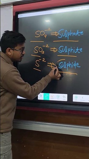 Sulphate , Sulphite and Sulphide | Difference and Formulas by VRU Sir #scienceacharya #science