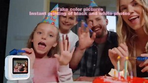 Instant Print Camera for Kids, Christmas Birthday Gifts for Girls Age 3-10, Toddler Toy for 3 4 5 6 7 8 9 10 Year Old Girls with 3 Roller Photo Paper (Pink)