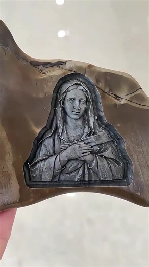 Exploring Sacred Art Through Laser Engraving of Mary