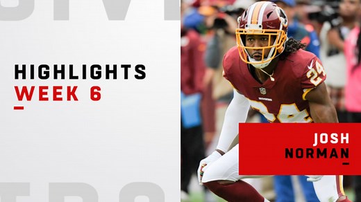 Josh Norman's top plays vs. the Panthers | Week 6