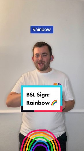 9.5K views · 582 reactions | #RECAP Today’s new Sign in British Sign Language Today’s sign is #Rainbow ! Join me everyday for new signs in British Sign Language! #rainbowbaby #rainbowhair #colours #colourful #deaf #bsl #signlanguage # Note: I’m from the South UK so some signs are regional! | The Deaf Chef | Facebook