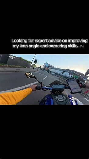 Looking for expert advice on improving my lean angle and cornering skills. 🏍️