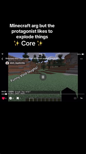 Minecraft arg but the protagonist likes to explode things. #minecraft #arg #minecraftarg