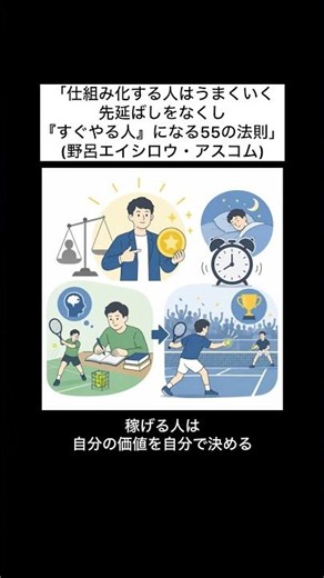 「仕組み化する人はうまくいく先延ばしをなくし『すぐやる人』になる55の法則」(野呂エイシロウ・アスコム)