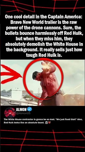 One cool detail in the Captain America Brave New World trailer is the raw power of the drone cannons