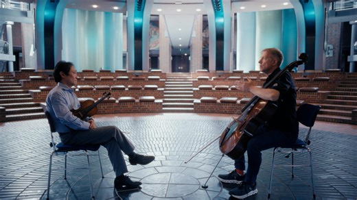 Johannes Moser and Scott Yoo perform Brahms Double Concerto, 1st mvt. | Great Performances