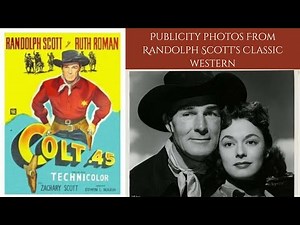 Publicity Material From Randolph Scott's Classic Western - COLT .45 1950 | Randolph Scott Ruth Roman