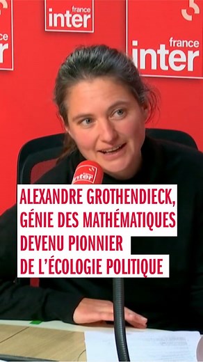 Mort en novembre 2014 Alexandre Grothendieck est considéré comme le plus grand mathématicien du 20e siècle.✨️ En dénonçant dès la fin des années 60 la direction mortifère prise par les technoscientifiques il participe aux bases de ce qui sera l'écologie politique.🌳🌍 L'historienne des sciences Céline Pessis nous raconte cette période fondatrice pour la pensée écologiste. 👉 Écoutez "Alexandre Grothendieck le mathématicien qui a voulu sauver la vie " sur le site et l'application de Radio France