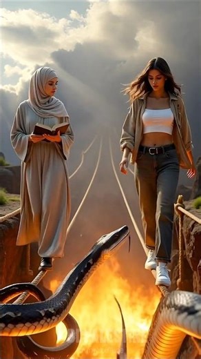 “Walking Over Fire: Heaven Saved the Pious Woman 😱☠️ |#quranrecitation #tilawat