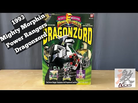 1993 vintage Bandai Mighty Morphin Power Rangers Deluxe Dragonzord | UNBOXING | Transformation