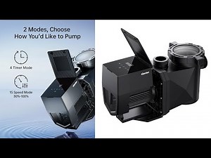 iGarden Pool Pump P15, 2 HP Inverter Variable Speed Pool Pump Inground