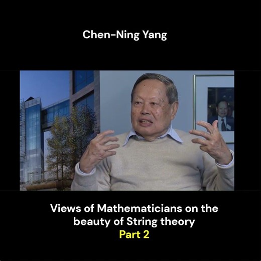 Chen Ning Yang on String theory Part 2 #strings