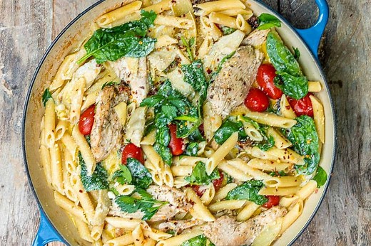 Chicken Pasta Recipe | The Mediterranean Dish
