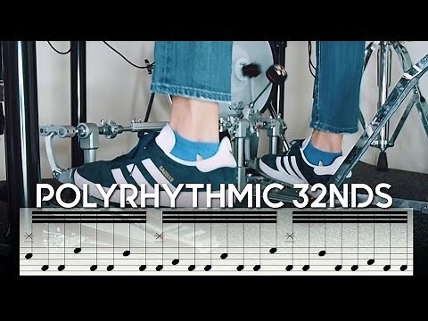 Cool Double Bass Drum Fill | 3 against 4 Polyrhythm | Advanced Drum Tutorial