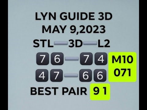 MAY 09, 2P23 SWERTRES LOTTO GUIDES AND COMBINATION