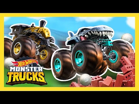 BIGGEST CRASHES AND SMASHES | Monster Trucks | ‪@HotWheels‬