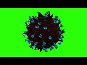 Animated virus green screen