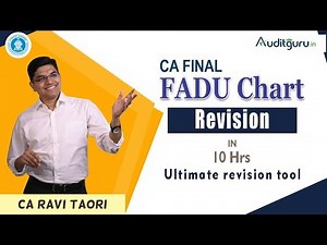 CA Final Audit Full FADU Chart Revision (1st Edition) in 10 Hrs (See Description)