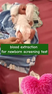 Blood extraction for newborn screening test #waraymidwife #newborncare #newbornscreening #fyp #viralvideo | Maria Sagayap Deza