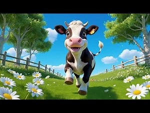 Baby Cow Goes Moo Moo Moo | Fun Cow Song for Kids | Mooing Baby Cow Nursery Rhyme