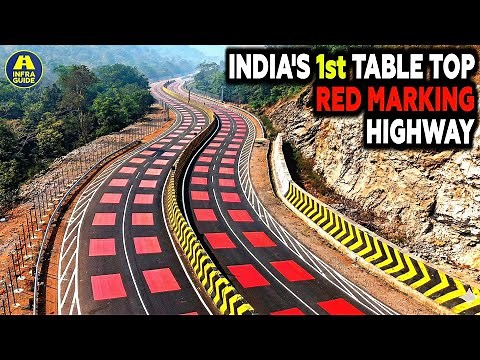INDIA'S 1st Table Top "RED MARKING" Wildlife-Friendly HIGHWAY | India's MEGA Projects