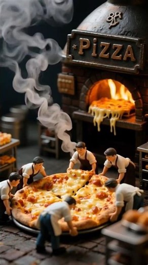 🍕😂 Little Man Making Pizza | Funny Cartoon Video #shorts #shortvideo #ytshorts