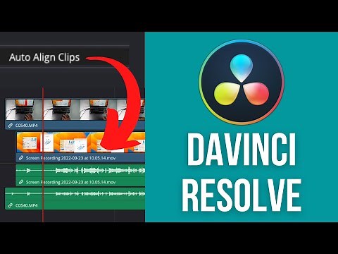 Auto-align clips in Davinci Resolve