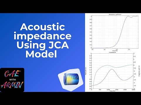 🎶🔊 COMSOL Tutorial: Acoustic Impedance of Porous Material Using JCA Model 🧱🌍