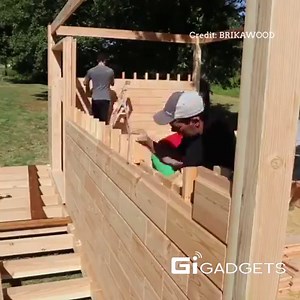 2.2M views · 23K shares | DIY your wooden brick house. | GIGadgets | Facebook