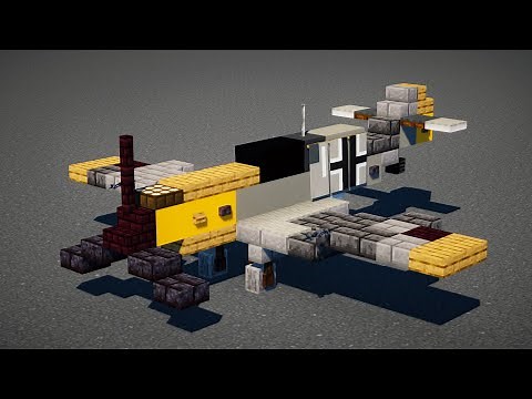 Minecraft Messerschmitt Bf 109 Fighter Plane Tutorial