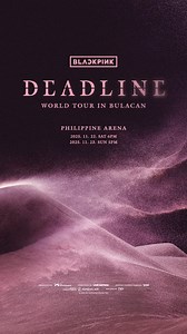 We’re counting down the days, BLINK! 🖤🩷 Are you ready for BLACKPINK WORLD TOUR IN BULACAN at the Philippine Arena this November 22 & 23? See you soon! 😍 #BLACKPINK #블랙핑크 #WORLDTOUR #DEADLINE #DEADLINE_IN_BULACAN #YG #PHArena #PHILIPPINEARENA | Official: Philippine Arena