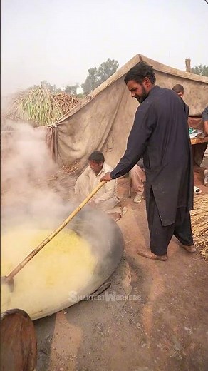 Traditional Jaggery Making | MAKING OF GURR | VILLAGE FOOD
