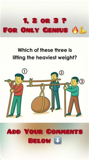 Observation Test: which is lifting the load 🤔 💪 | only genius can get this #brainteaser #Shorts