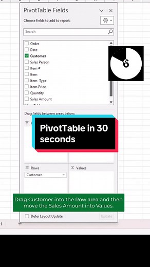 How to do a basic PivotTable in Excel. Google Sheets is very similar as well. PivotTables are great at taking large datasets and summarizing them any way you want. I have a TikTok Series in this video that goes into more depth on PivotTables if you want to learn more #excel #workhacks #googlesheets #creatorsearchinsights