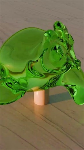 Spinning glass monkey! #blender #blender3d #blenderanimation