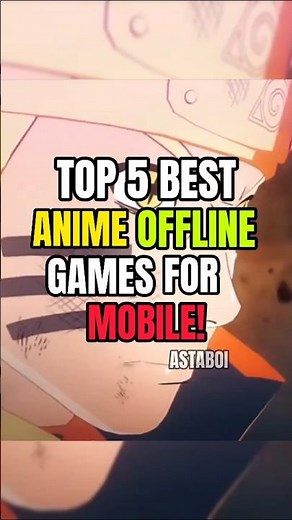 TOP 5 ANIME OFFLINE GAMES FOR MOBILE #shorts #trending #foryou #gaming #anime #animeedit #mobilegame