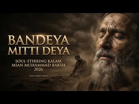Bandeya Mitti Deya | Soul-Stirring Sufi Punjabi Kalam Mian Muhammad Baksh 2026 (Lyrics) | Sain Saaqi