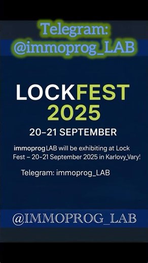 Immobilizer Programming Laboratory (immoprog_LAB) invites you to the exhibition LockFest 2025