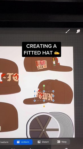 Creating a Fitted Hat Mockup Using Procreate