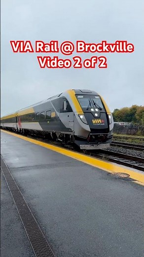Brockville ON: #viarail Siemens Venture Trainset 2 of 2 with Chelsea #railfanning #trainspotting