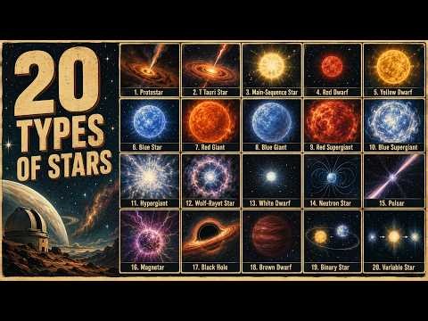 Every Type of Star Explained: Red Dwarfs, Giants, Neutron Stars & More in 17 Min!